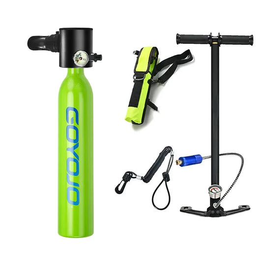 0.5L Mini Scuba Tank Dive Diving Equipment Underwater Breath Device Cylinder Oxygen 5-10 Minutes C Set